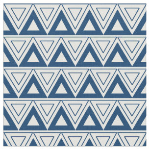 Tissu tribal bleu de triangle par Stickelberry