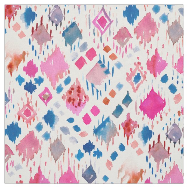 Tissu Tribal de diamant de CONFETTIS de BOHO (Échantillon)