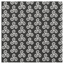 Triple spirale celtique blanche Triskele sur fond 
