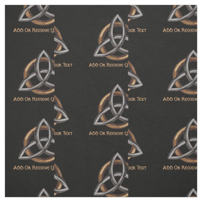 Tissu Triquetra (Brown/Argent) (Échantillon)