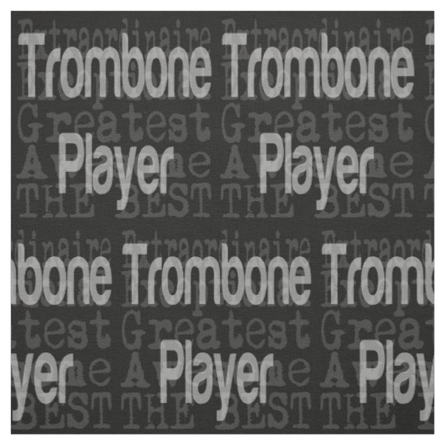 Tissu Trombone Player Extraordinaire (Échantillon)