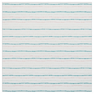 Tissu Tropic Breeze Monnaie Turquoise et Motif rayé rose