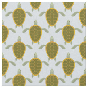 Tissu Troupeau de motif de tortues de mer