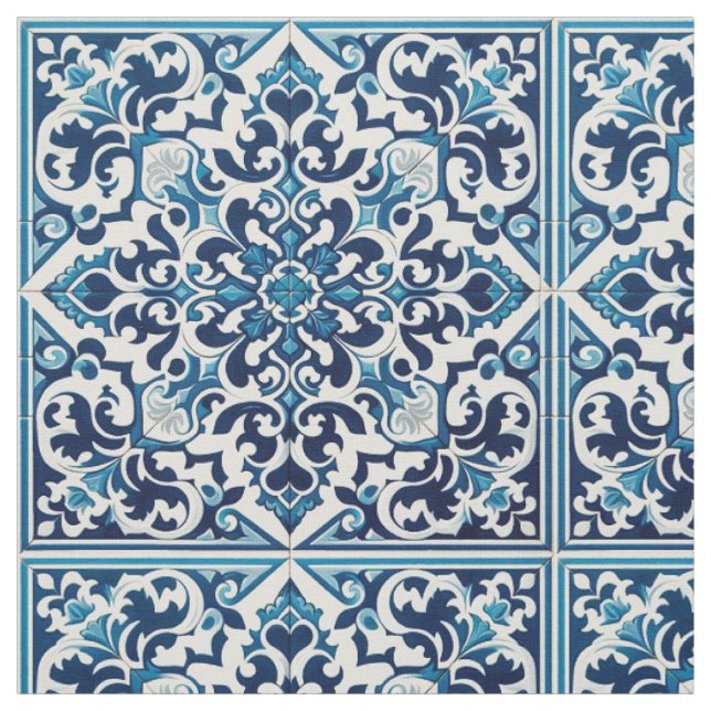 Tissu Tuile portugaise (Échantillon)