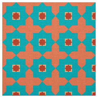 Tissu Tuiles de Marocain de pièce de bibliothèque