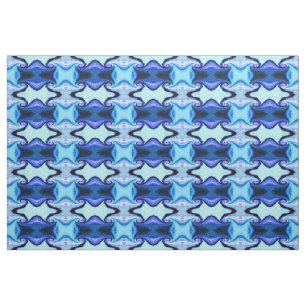 Tissu Tunnel temporel bleu