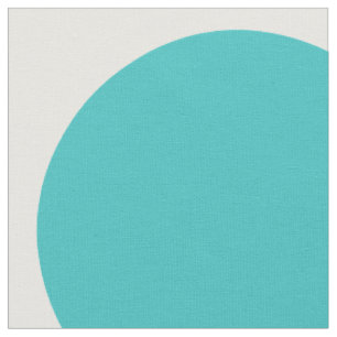 Tissu Turquoise Blanc Grand Pois