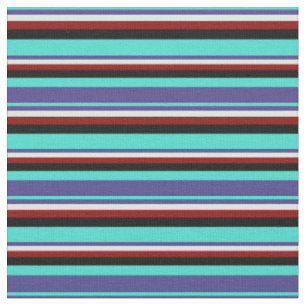 Tissu Turquoise, bleu ardoise foncé, cyan, rouge foncé e