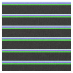 Tissu Turquoise, bleu ardoise moyen, vert citron et noir
