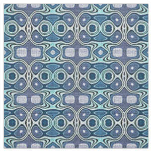 Tissu Turquoise Blue Mint Green Violet Bali Batik Motif