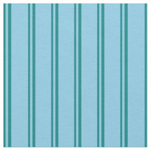 Tissu Turquoise et bleu ciel Motif de rayures