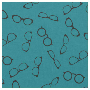 Tissu Turquoise Optométriste Opticien Cute