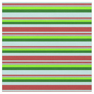 Tissu Turquoise, Rouge, Gris foncé, Chartreuse & Vert fo