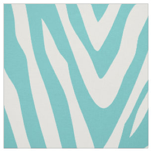 Tissu Turquoise Zebra Imprimer Grande Échelle