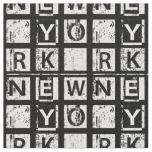 Tissu Typographie grunge de Bronx New York  