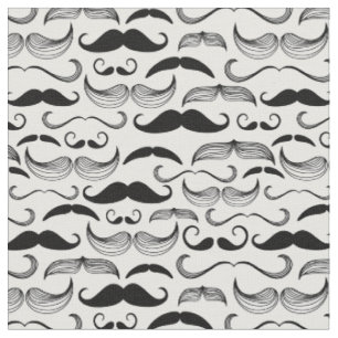 Tissu Un club des messieurs. Motif 2 de moustache
