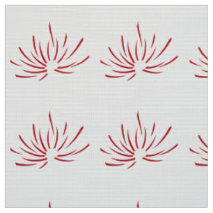 Tissu Un design floral rouge et noir éclatant,