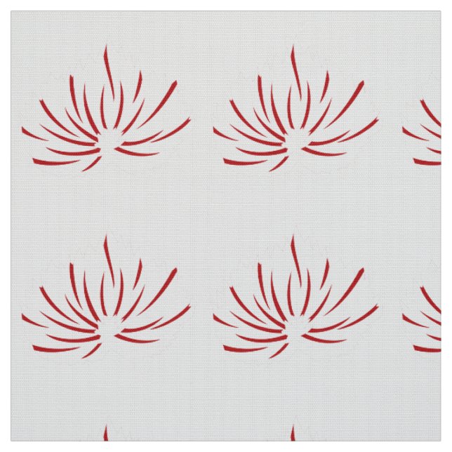 Tissu Un design floral rouge et noir éclatant, (Échantillon)