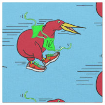 Un mignon dessin animé Kiwi portant des chaussures