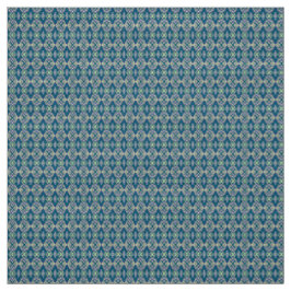 Tissu Un motif symétrique de motifs bleus sur un textile