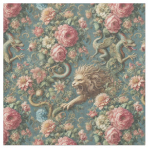 Tissu Un mythos florissant - Carrelage classique gothiqu