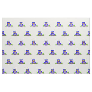 Tissu Un tas de hiboux hululants