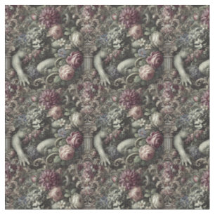 Tissu Une comédie colossale - Carrelage Gothique Dense