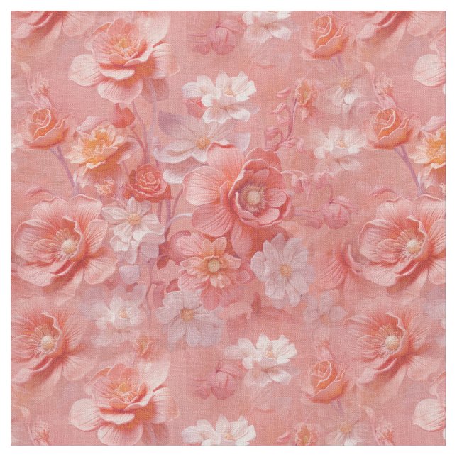 Tissu Une teinte douce, rose-orange appelée Peach Fuzz (Fermer)