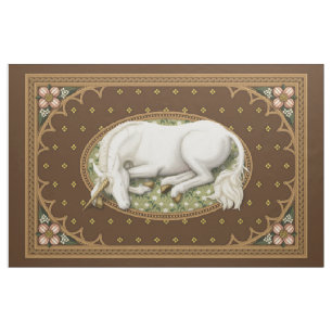 Tissu Unicorne dormant Brown Moyen écran 1 yd