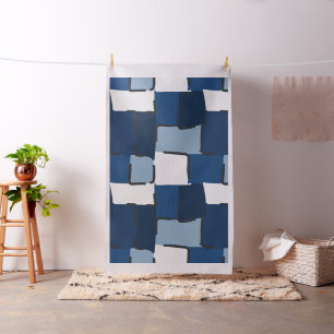 Tissu Urban Geo   Cobalt Cool   Motif Héros