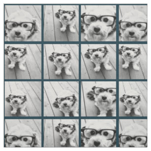 Tissu Utilisez vos 9 photos préférées - Fond