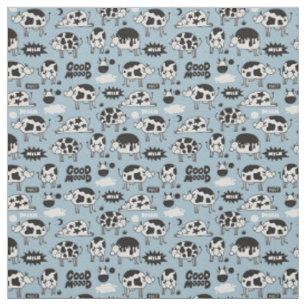 Tissu Vache et lait