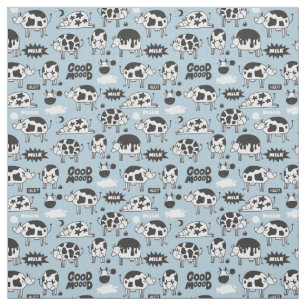 Tissu Vache et lait