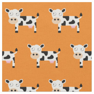 Tissu Vache Moo Mignonne Enfant Bébé Nurserie Ferme Oran