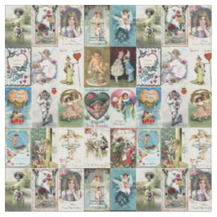Tissu Valentine vintage