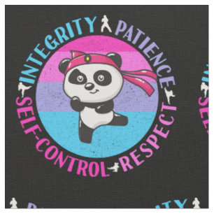 Tissu Valeurs des arts martiaux - Karate Girly Mindset