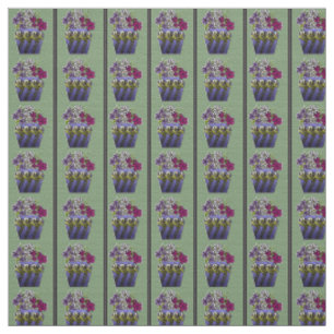 Tissu Vase Lily Craftsman 58" Coton Sergé 