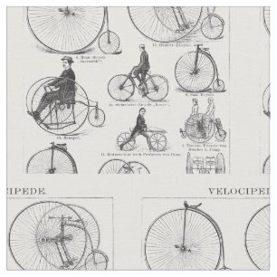 Tissu Vélo à grande roue Penny Farthing