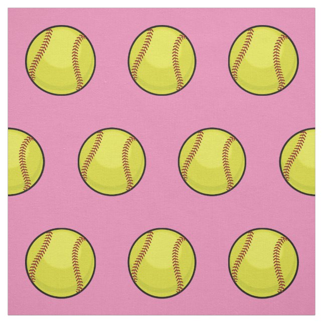 Tissu Ventilateur de softball rose (Échantillon)