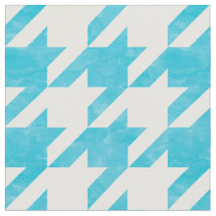 Tissu Vérification de la base de fonds bleu et blanc