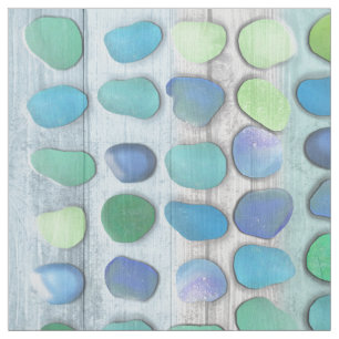 Tissu Verre de mer sur le bois d'oeuvre