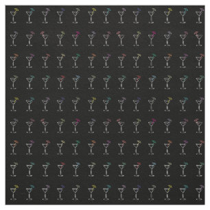 Tissu Verres au néon frais impressionnants de Martini