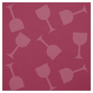 Tissu Verres de vin pompette
