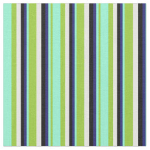 Tissu Vert, Aquamarine, Bleu de minuit, Noir et Blanc