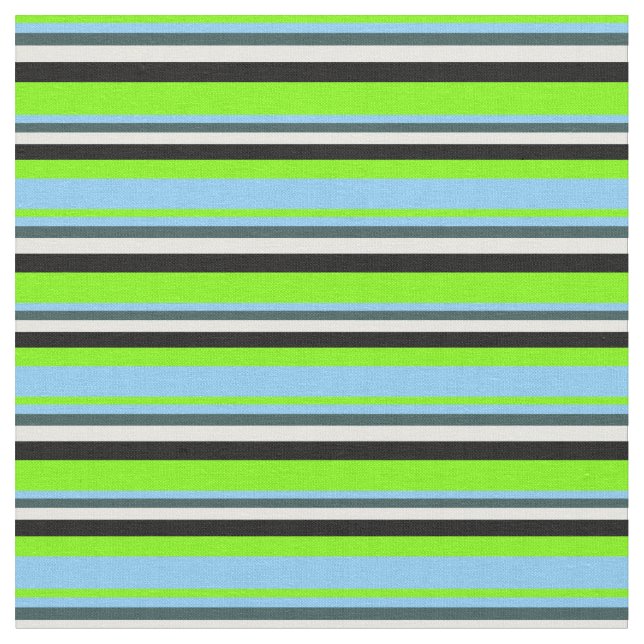 Tissu Vert, bleu ciel clair, gris, crème à la menthe et  (Fermer)