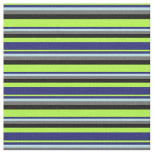 Tissu Vert, Bleu de minuit, Bleu Poudre, Gris et Noir