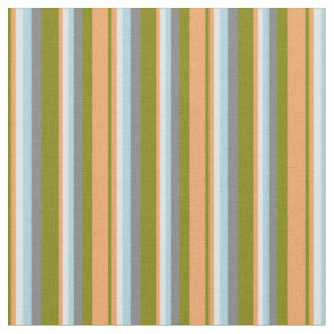 Tissu Vert, Brown, Cyan clair, Bleu clair et gris