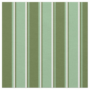 Tissu Vert de la mer foncée, vert d'olive foncé et crème