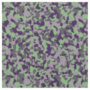 Tissu vert délavé et camouflage abstrait violet