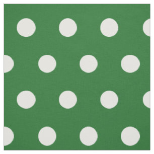 Tissu vert et blanc de passe-temps du motif